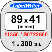 S0722560/11356 DYMO Этикетки для именных бэджей, белые бумажные, 89 х 41 мм, 300 этикеток, стойкие ― DYMOSHOP.RU - ленточные принтеры DYMO