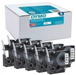 2093097 Dymo лента системы D1, 12мм х 7м, пластиковая, черный шрифт/белая лента, мультипак( арт. S0720530 / 45013 х 10)