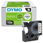 2093097 Dymo лента системы D1, 12мм х 7м, пластиковая, черный шрифт/белая лента, мультипак( арт. S0720530 / 45013 х 10)